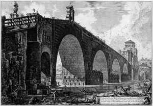 Lot 5405, Auction  101, Piranesi, Giovanni Battista, Veduta del Ponte Molle sul Tevere