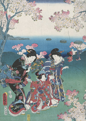 Lot 610, Auction  105, Bijin-ga, 6 japanische Farbholzschnitte.