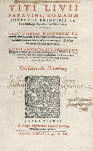 Los 560 - Livius, Titus - Romanae historiae principis libri omnes - 0 - thumb