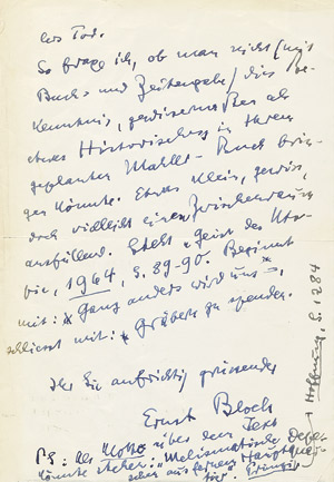 Los 2482 - Bloch, Ernst - Brief 1966 - 0 - thumb