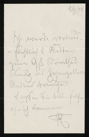 Los 2571 - Friedrich III., Deutscher Kaiser - Eigenhänd. Brief an General von Winterfeld - 0 - thumb