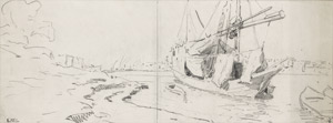 Lot 6623, Auction  112, Müller, Leopold Carl, Flussboot auf dem Nil