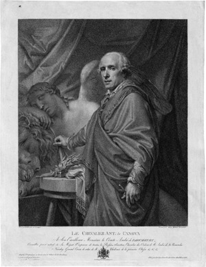 Lot 5542, Auction  114, Benedetti, Michele, Bildnis des Antonio Canova in seinem Atelier