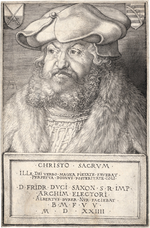 Lot 5519, Auction  116, Dürer, Albrecht, Friedrich der Weise, Kurfürst von Sachsen
