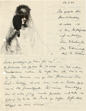 Lot 7328, Auction  116, Nagel, Hanna, Braut mit Spiegel
