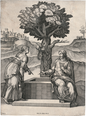 Lot 5424, Auction  119, Beatrizet, Nicolas, Christus und die Samariterin