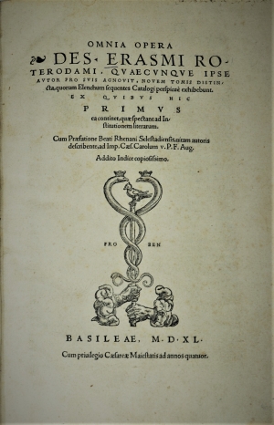 Lot 1052, Auction  120, Erasmus von Rotterdam, Desiderius, Omnia Opera