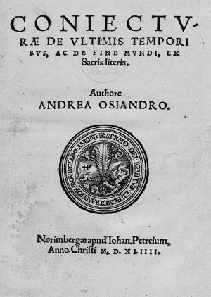 Lot 1092, Auction  120, Osiander, Andreas, Coniecturae de ultimis temporibus, ac de fine mundi