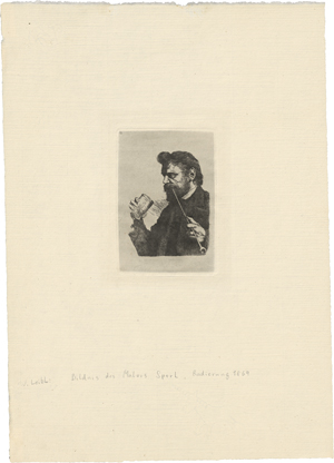 Lot 5425, Auction  120, Leibl, Wilhelm, Bildnis des Malers Sperl