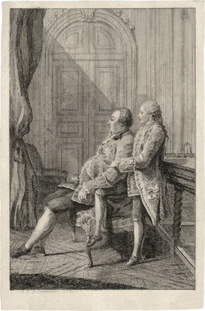 Lot 5223, Auction  121, Carmontelle, Louis, Porträt des Louis-Philippe, Duc d'Orleans und seinem Sohn Louis-Phillipe-Joseph, Duc de Chartres