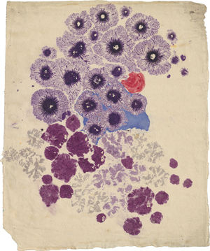 Lot 6874, Auction  121, Pirchan, Emil, Komposition in Violett, Blau, Grau und Orange