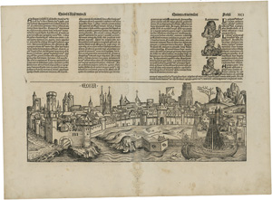 Lot 1028, Auction  122, Schedel, Hartmann, Vedute der Stadt Köln aus dem "Liber chronicarum"
