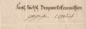 Lot 2313, Auction  122, Goethe, Johann Wolfgang von, Signierter Geschäftsbrief 1793