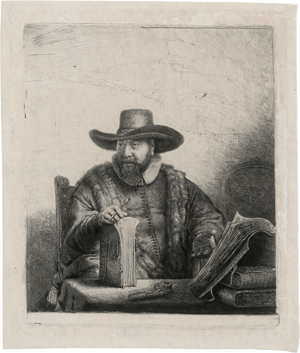 Lot 5192, Auction  122, Rembrandt Harmensz. van Rijn, Bildnis des Mennonitenpredigers Cornelis Claez Anslo