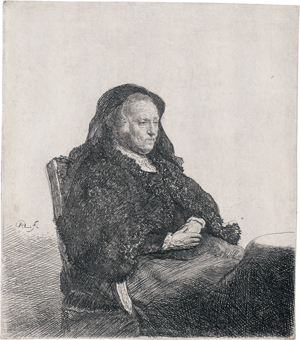 Lot 5194, Auction  122, Rembrandt Harmensz. van Rijn, Rembrandts Mutter mit schwarzem Schleier