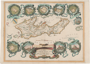 Los 90 - Coronelli, Vincenzo Maria - Isola di Corfu. Kupferkarte. Venice, V. M. Coronelli, um 1690 - 0 - thumb