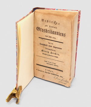 Los 95 - Forster, Georg - Beyträge zur Kentniß Grosbritanniens vom Jahr 1779. Lemgo, Meyer, 1780 - 0 - thumb