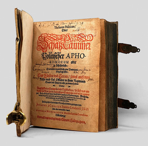 Lot 467, Auction  125, Chokier, Jean de, Thesaurus Politicus. Nürnberg, Halbmayern, 1624. - Wohl erste deutsche Ausgabe