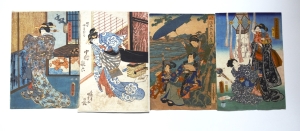 Los 516 - Bijin-ga - Sammlung von 36 Ukiyo-e Farbholzschnitten verschiedener Künstler. Tokio 1831-1866 - 4 - thumb