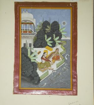 Los 520 - Bundi - A Royal diversion. Indo-persische Miniatur. - 1 - thumb