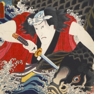 Los 568 - Kunisada, Utagawa - 8 Holzschnitte der Serie Seisho nanatsu iroha (Sieben Variationen des Iroha). Edo (Tokio), Yamaguchiya Tôbei, um 1860 - 1 - thumb