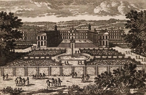 Lot 894, Auction  125, Perelle, Gabrielle und Nicolas, Sammelband mit 89 Kupfertafeln aus verschiedenen graphischen Folgen mit Ansichten von Paris, Versailles und Umgebung. Paris, Mariette bzw. Langlois, um 1680