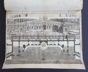 Los 900 - Prospectives des palais et jardins en Italie et en France - Sammelband mit 60 Kupfertafeln. Italien und Frankreich, um 1680. Sammelband mit teils prächtigen Darstellungen barocker Gartenanlagen und Paläste in Frankreich und Italien, gestochen zumeist von Künstlern wie Johann Battista Falda, Dominique Barrière, Arn - 5 - thumb