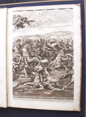 Los 904 - Aquila, Francesco Faraone und Raffael Santi d'Urbino - Picturae Raphaelis sanctij urbinatis. Rom, Sohn Dominico De Rossi, 1722. -Erste Ausgabe - 3 - thumb