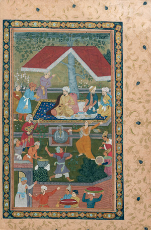 Los 1097 - Firdousi, Abu l-Qasim - Schahname. Indo-Persische Miniatur. Indopersischer Raum wohl Mitte 19. Jahrhundert - 0 - thumb