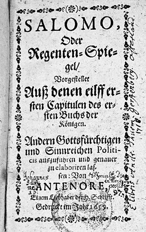 Los 1717 - Schupp, Johann Balthasar - Sammelband mit 4 barocken Schriften. 1659-1674 - 0 - thumb