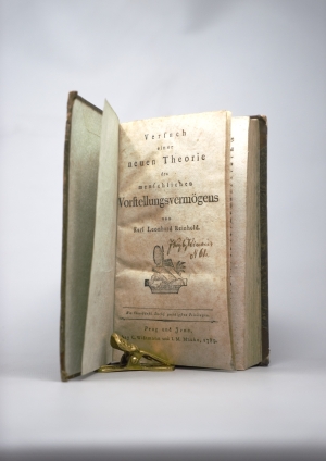 Los 1799 - Reinhold, Karl Leonhard - Versuch einer neuen Theorie des menschlichen Vorstellungsvermögens. Prag und Jena, C. Widtmann und I. M. Mauke, 1789. - Erste Ausgabe - 2 - thumb