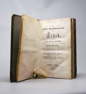 Los 1801 - Schopenhauer, Arthur - Die beiden Grundprobleme der Ethik. Frankfurt, J. C. Hermann, 1841. - Erste Ausgabe - 2 - thumb
