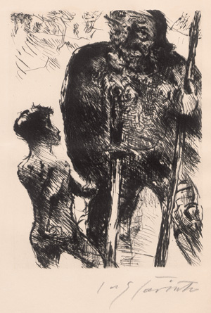 Los 3063 - Corinth, Lovis - Saul und David. Berlin, Propyläen, 1923. - Vorzugsausgabe mit signierter Radierung. 300 Exemplare, hier Ex. B - 0 - thumb