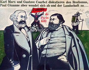 Los 3124 - Gorella, Arwed D. - Karl Marx und Gustave Courbet diskutieren den Realismus. 1972. - 300 Exemplare. - 0 - thumb