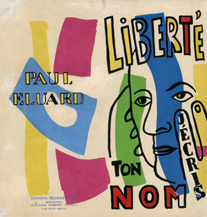 Lot 3216, Auction  125, Éluard, Paul, Liberté, j'écris ton nom. Gefaltetes Leporello. Original-Siebdruck auf Papier. Paris, Éditions Seghers, 1953
