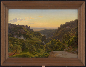 Los 6054 - Bünsow, Joachim Ludwig Heinrich Daniel - Blick auf Tivoli und das Tal des Aniene - 1 - thumb