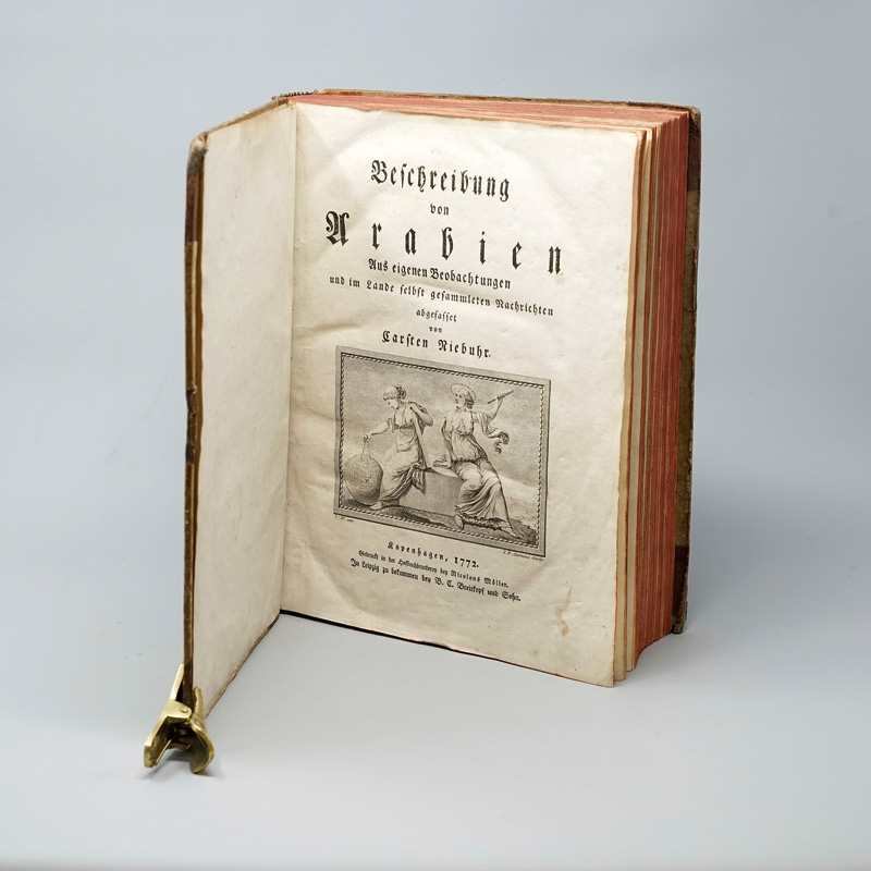 Lot 69, Auction  125, Niebuhr, Carsten, Beschreibung von Arabien. Kopenhagen, N. Möller für Leipzig, B. C. Breitkopf, 1772. - Erste Ausgabe