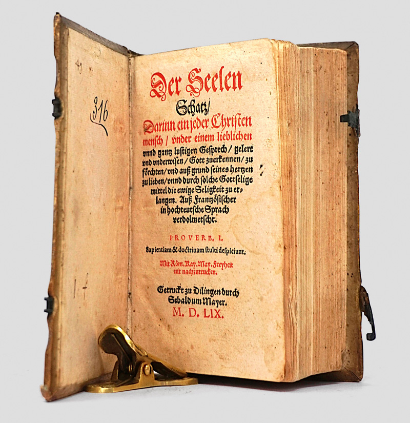 Lot 795, Auction  125, Walasser, Adam, Die geistlich Strasz. Dillingen, Sebaldus Mayer, 1560. - Erste Ausgabe