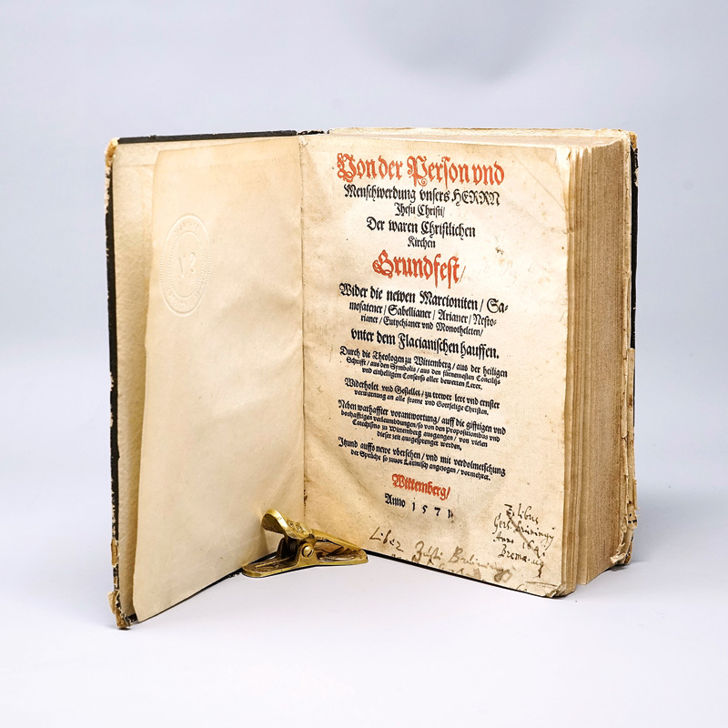 Lot 847, Auction  125, Von der Person, und Menschwerdung unsers Herrn Jhesu Christi (...). Wittenberg, Hans Lufft, 1571. - Erste Ausgabe aus der Offizin von Hans Lufft