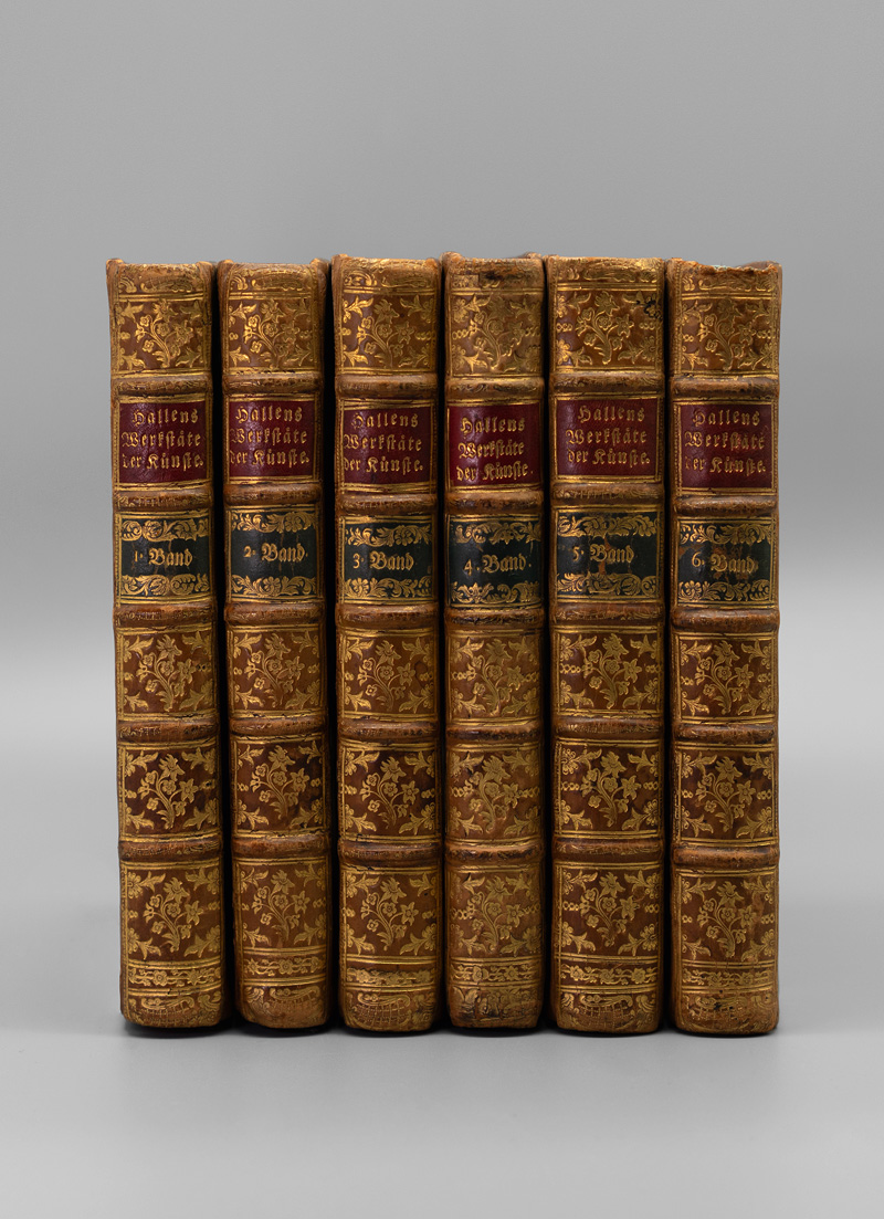 Lot 880, Auction  125, Halle, Johann Samuel, Werkstäte der heutigen Künste. Brandenburg und Leipzig, J. Wendelin und J. S. Halle, 1761-1779. - Einzige Ausgabe