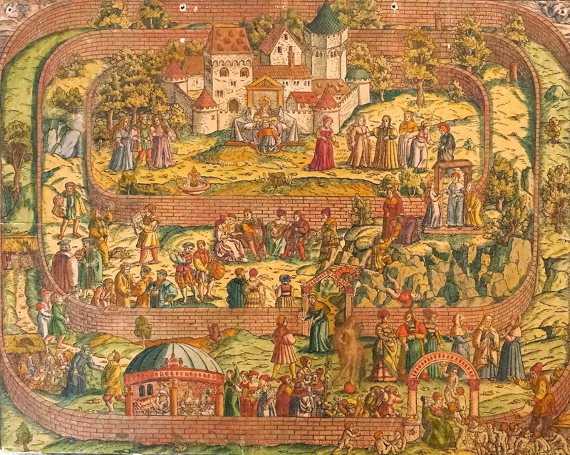 Lot 884, Auction  125, Kandel, David, Tabula Cebetis. Holzschnitt auf Karton. Um 1563