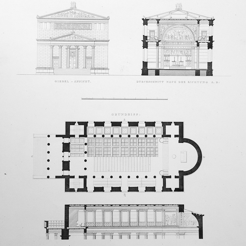 Lot 909, Auction  125, Schinkel, Karl Friedrich, Sammlung Architektonischer Entwürfe. Berlin, Ernst und Korn, 1858