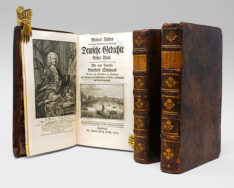 Lot 1688, Auction  125, Richey, Michael, Deutsche Gedichte. Hamburg, J. G. Fritsch, 1764-1766. - Erste Gesamtausgabe