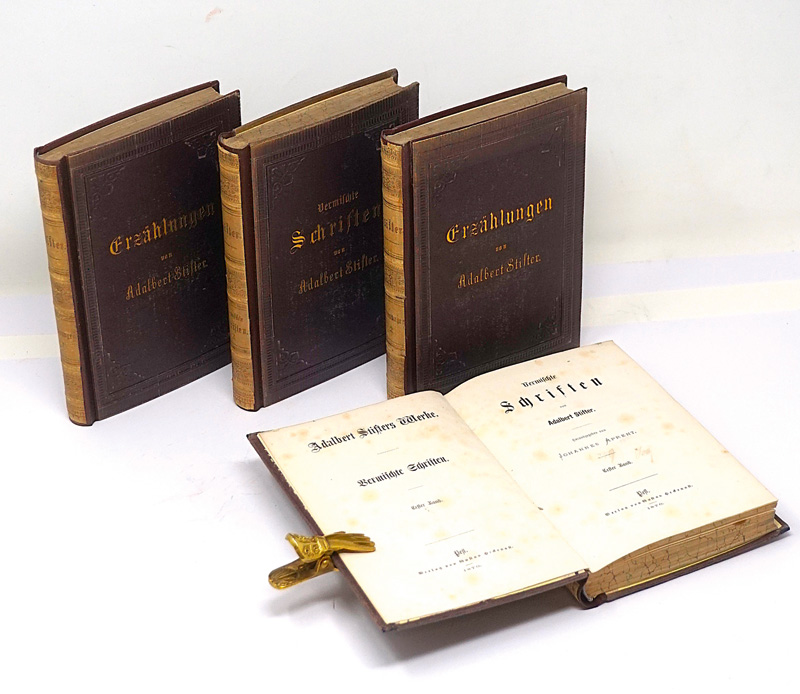 Lot 1728, Auction  125, Stifter, Adalbert, Vermischte Schriften und Erzählungen. Budapest, G. Heckenast, 1869-1870. - Erste Ausgabe