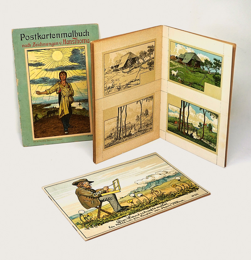 Lot 1828, Auction  125, Thoma, Hans, Malbuch mit Landschaften. Mainz, Scholz, 1904