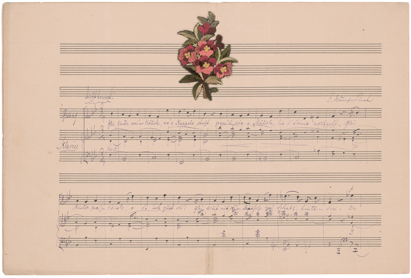 Lot 2155, Auction  125, Humperdinck, Engelbert, Musikmanuskript mit Widmung. 1890