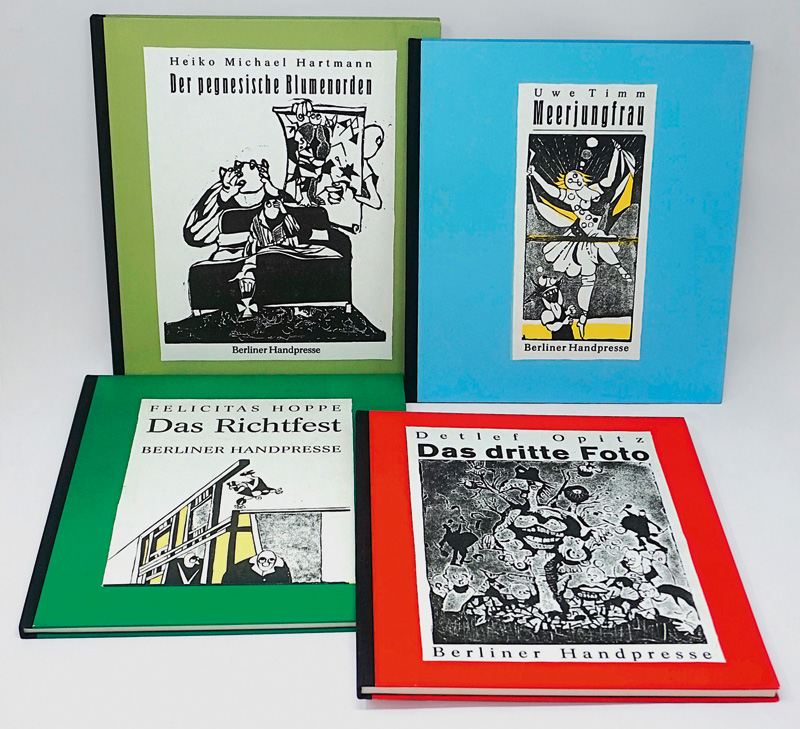 Lot 3037, Auction  125, Berliner Handpresse, Konvolut von 4 signierten Werken. Berlin 1997-1999