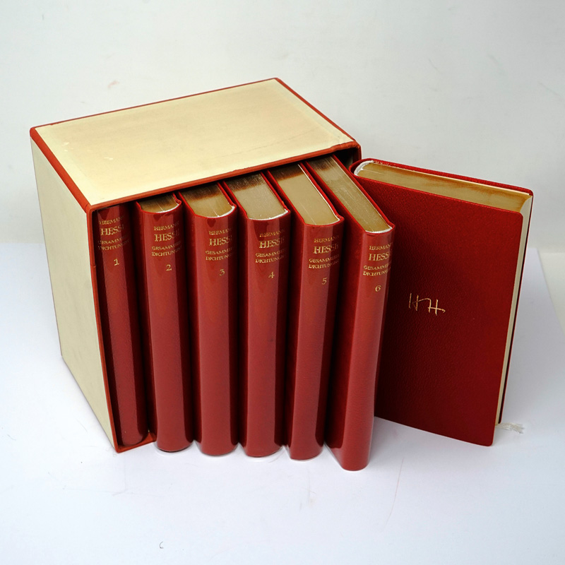 Lot 3145, Auction  125, Hesse, Hermann, Gesammelte Schriften. Frankfurt, Suhrkamp, 1958. - Dünndruck-Werkausgabe in Ganzleder