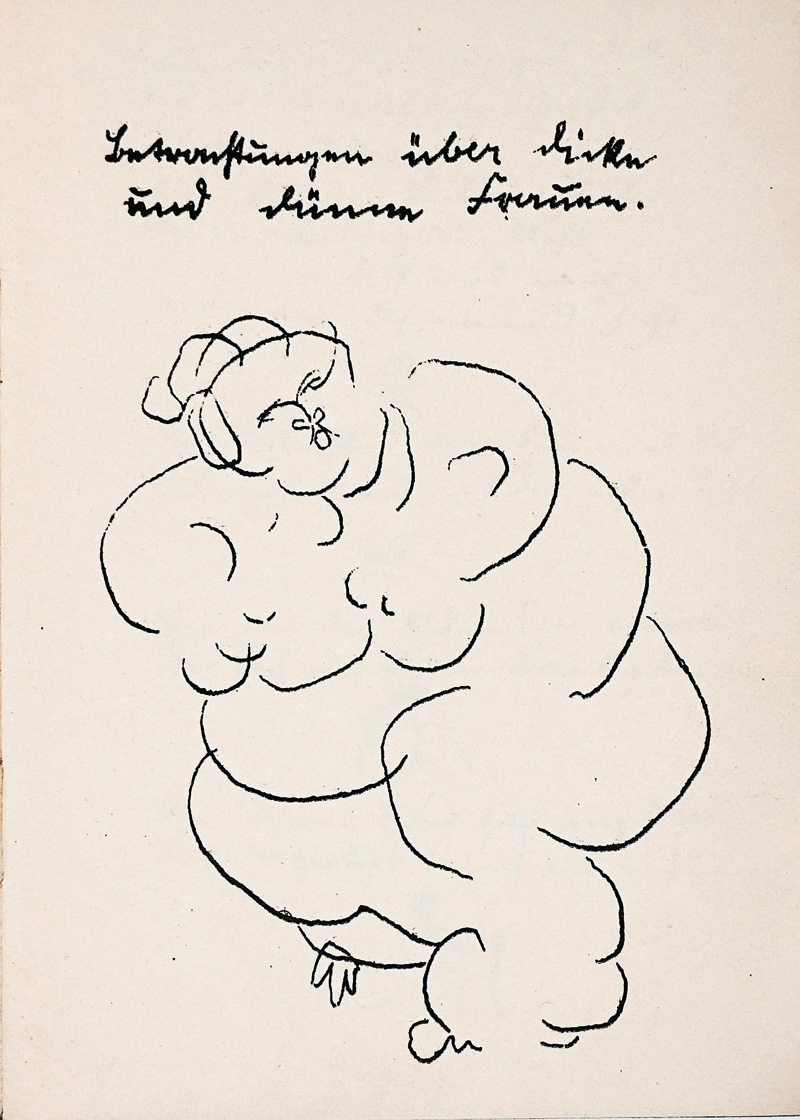 Lot 3303, Auction  125, Ringelnatz, Joachim, Betrachtungen über dicke und dünne Frauen. Leipzig 1940-1941. - Faksimiledruck