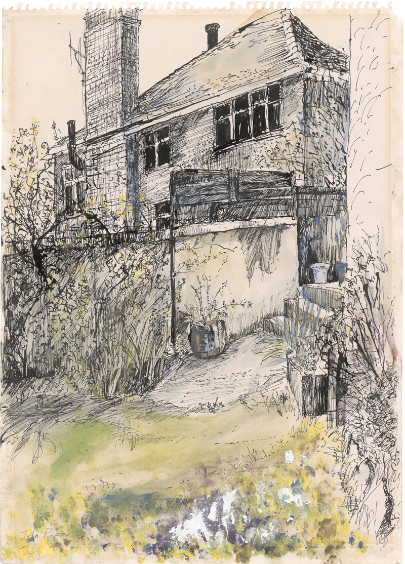 Lot 7292, Auction  125, Piper, John, Landhaus mit Garten